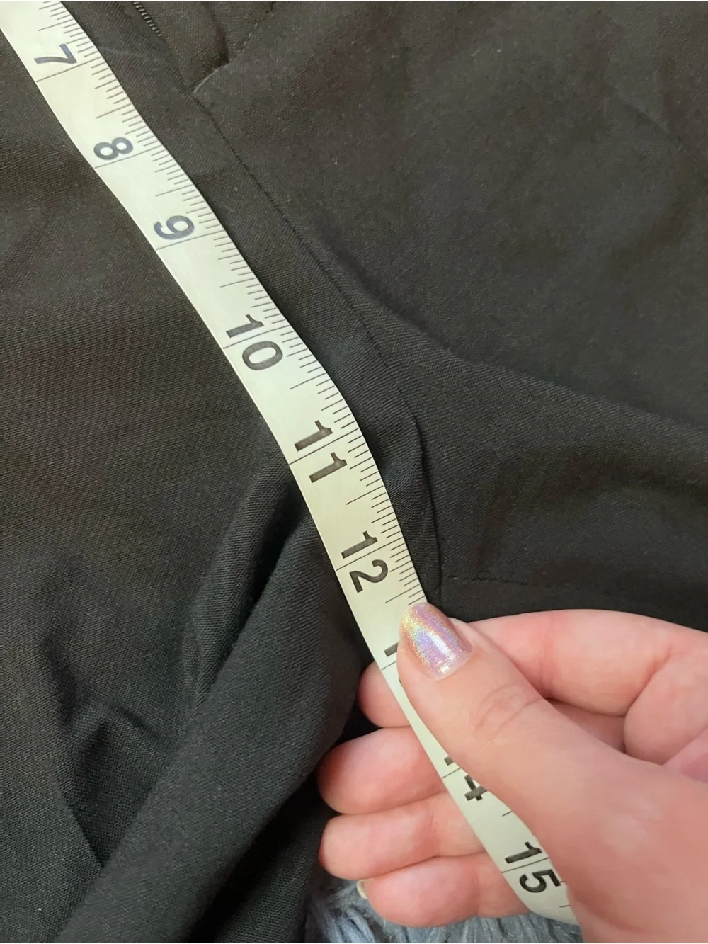 Alice + Olivia Black Wide Leg Wool Trouser Pants Size 10